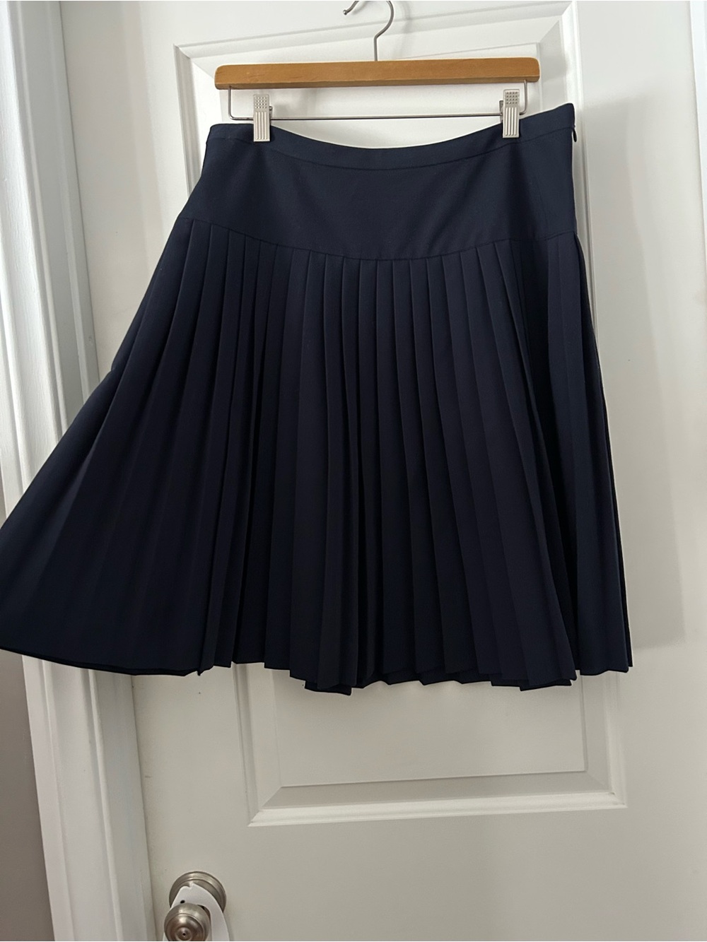 Tommy Hilfiger Navy Pleated Skirt